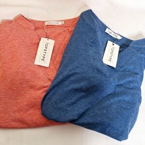 NWT Topstype brand " The Soft Comfort" Two Atheisure tops bundle size medium.
